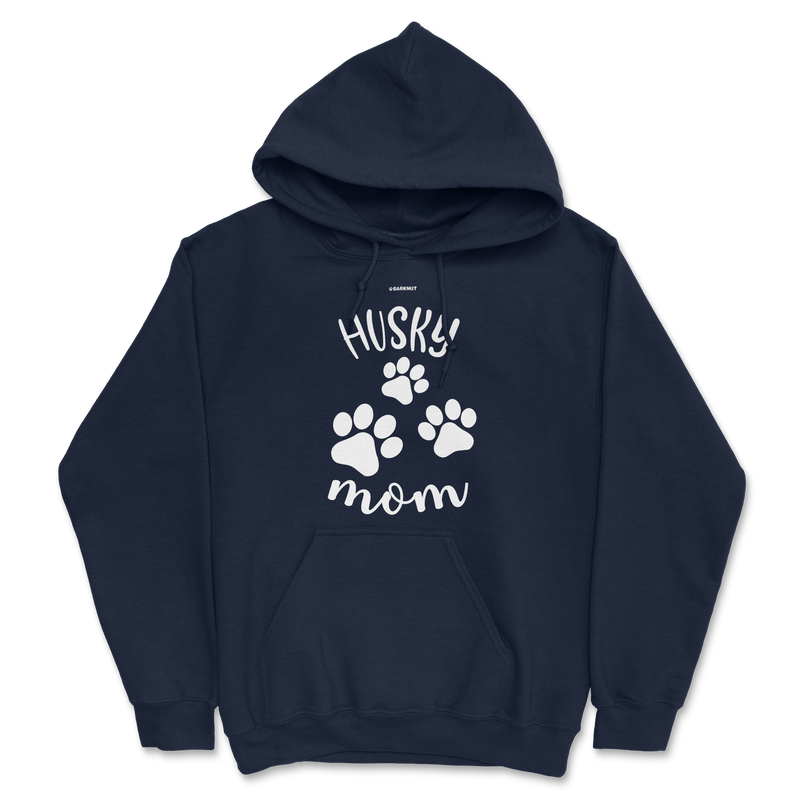 Load image into Gallery viewer, Husky Mom Silhouette Paws Hoodie
