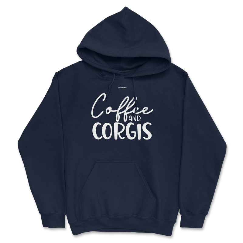 Load image into Gallery viewer, Coffee And Corgis Hoodie
