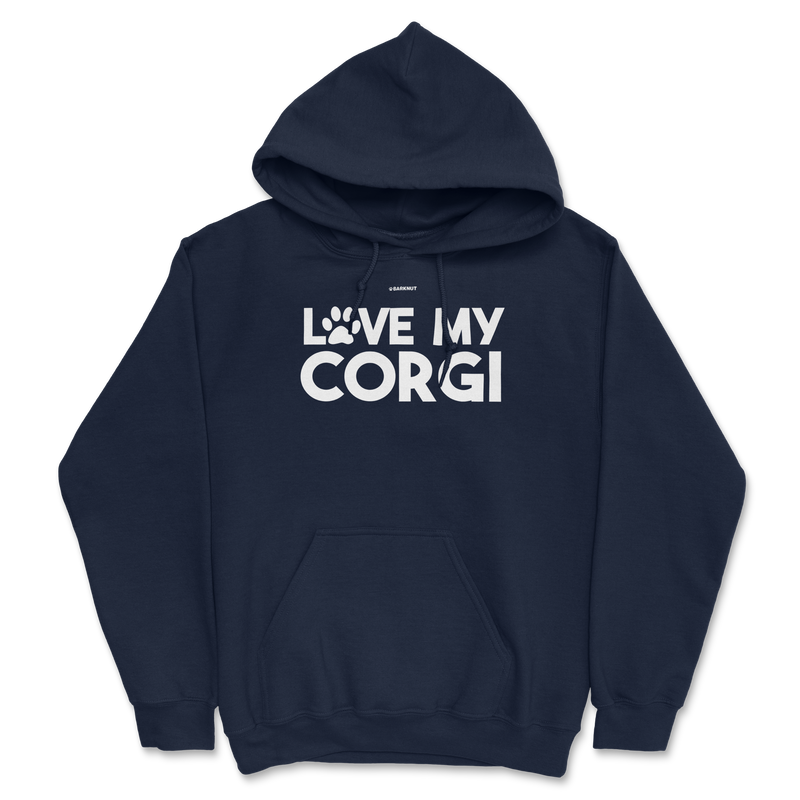 Load image into Gallery viewer, Love My Corgi Paw Hoodie
