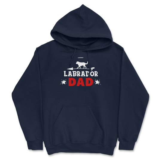 Labrador Dad Red Hoodie