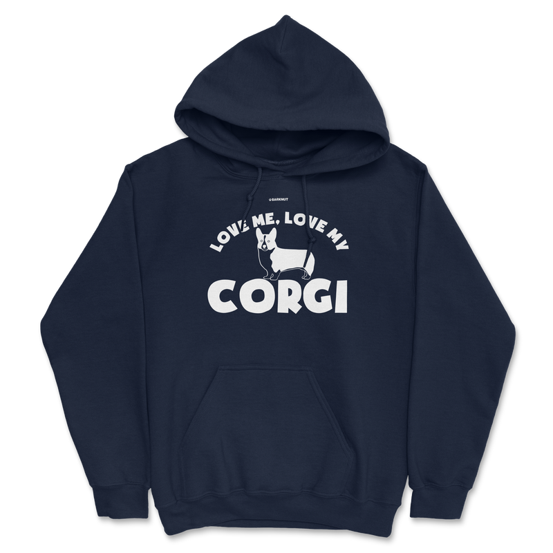 Load image into Gallery viewer, Love Me Love My Corgi Hoodie
