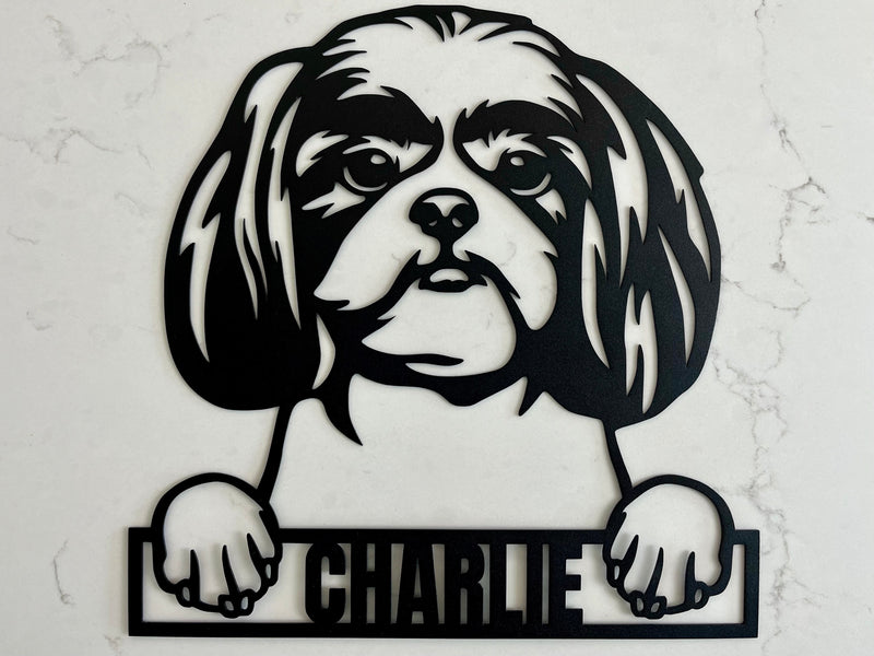 Load image into Gallery viewer, Custom Pup Metal Art - American Bulldog
