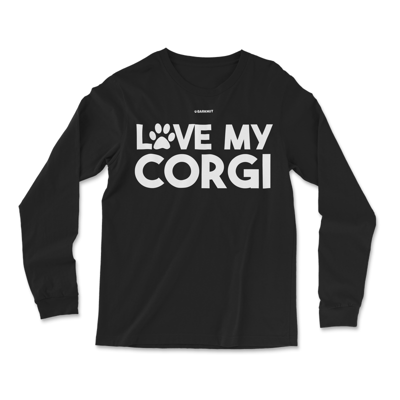 Load image into Gallery viewer, Love My Corgi Paw Long Sleeve Shirt
