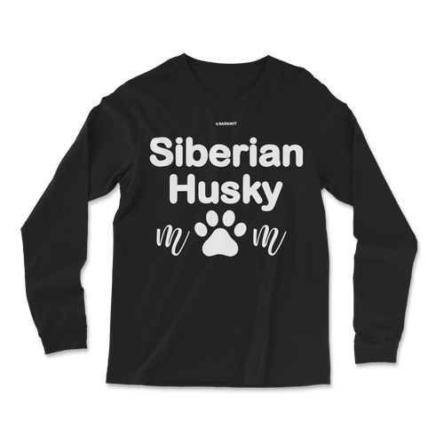 Siberian Husky Mom Paw Long Sleeve Shirt