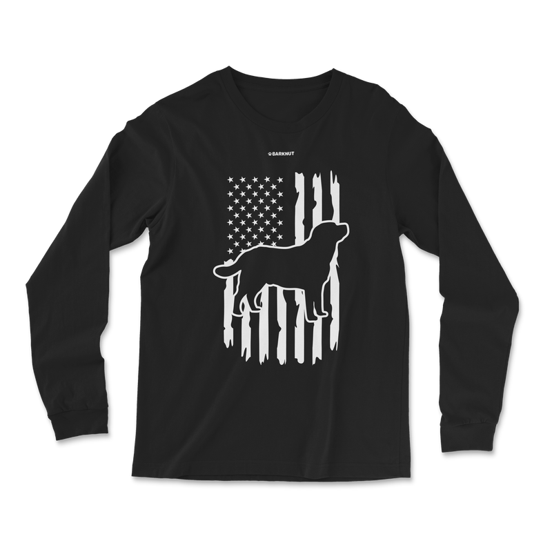 Load image into Gallery viewer, Labrador Police Flag Long Sleeve Shirt
