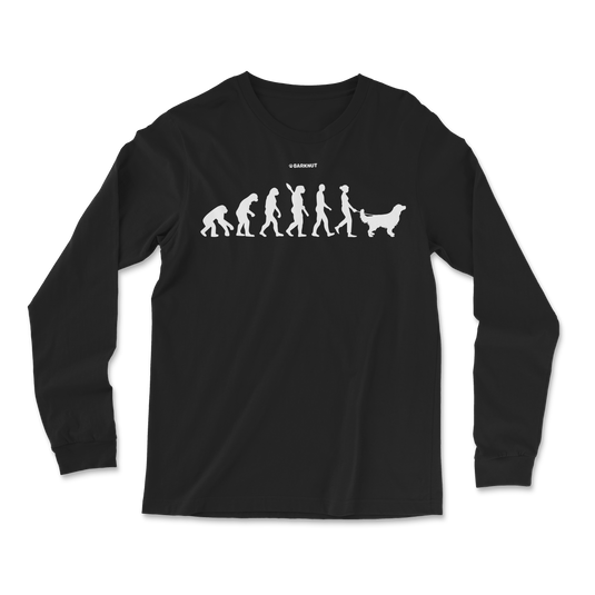 Evolution Woman Golden Retriever Long Sleeve Shirt