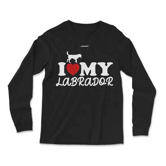 I Heart My Labrador Long Sleeve Shirt