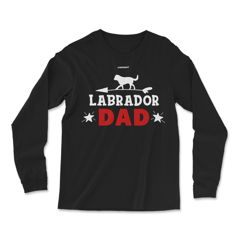 Load image into Gallery viewer, Labrador Dad Red Long Sleeve Shirt
