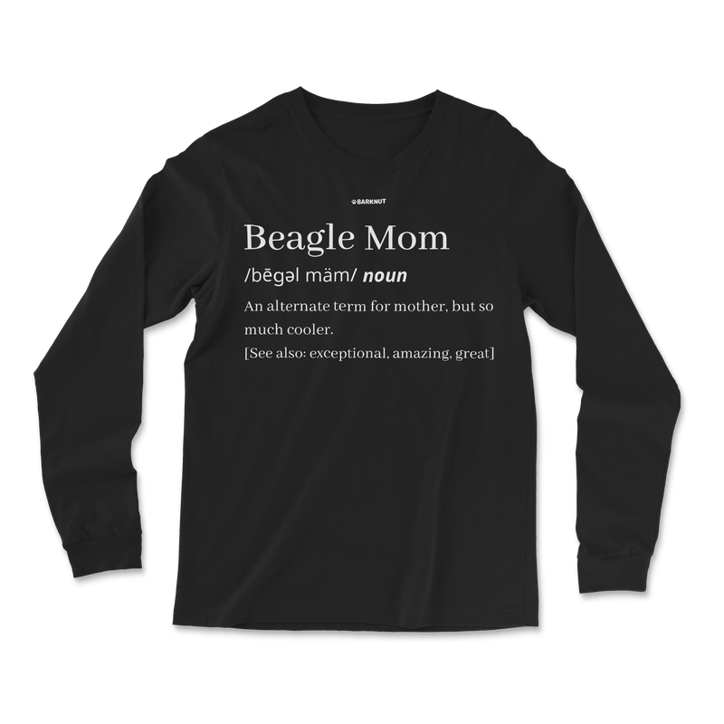 Load image into Gallery viewer, Beagle Mom Definition Long Sleeve Shirt
