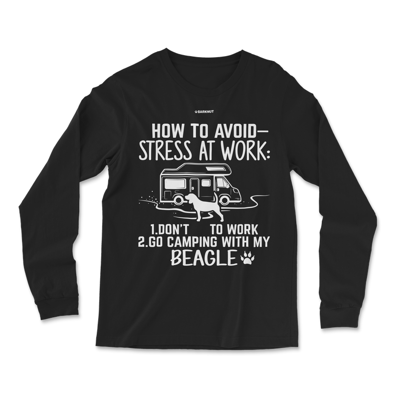 Load image into Gallery viewer, How To Avoid Stress At Work Beagle Long Sleeve Shirt
