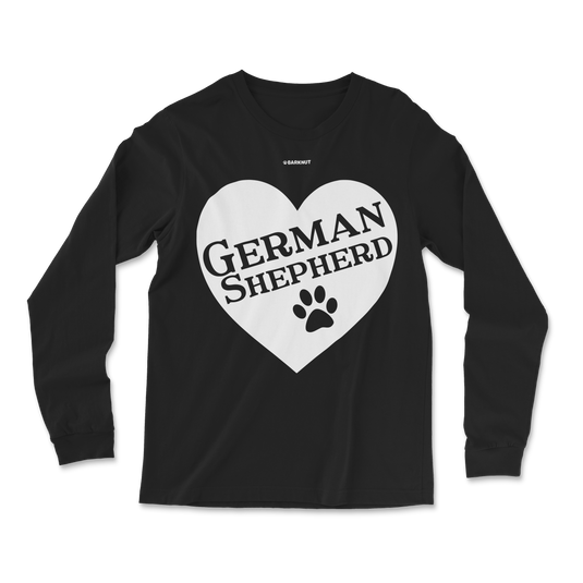 German Shepherd Heart Long Sleeve Shirt