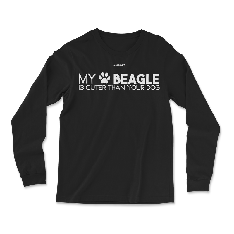 Load image into Gallery viewer, My Beagle Is Cuter Than Your Dog Long Sleeve Shirt
