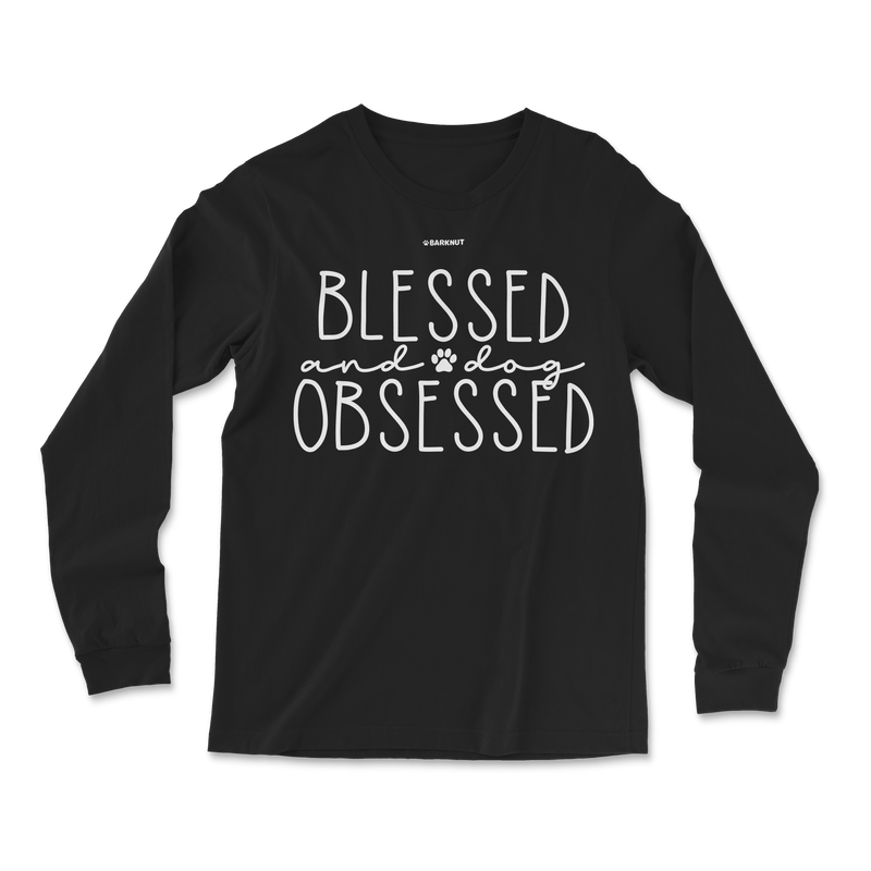 Load image into Gallery viewer, Blessed and Dog Obsessed Long Sleeve Shirt
