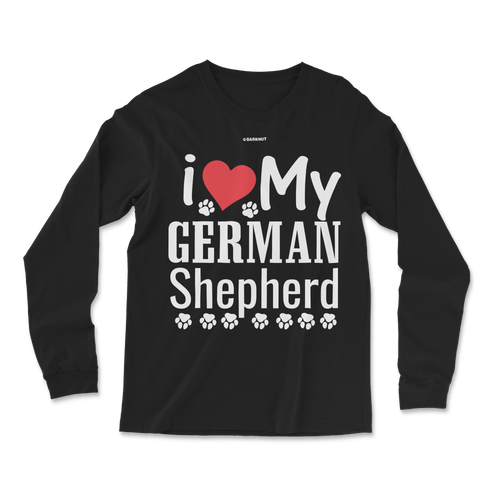 I Love My German Shepherd Long Sleeve Shirt