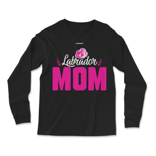 Labrador Mom Pink Long Sleeve Shirt