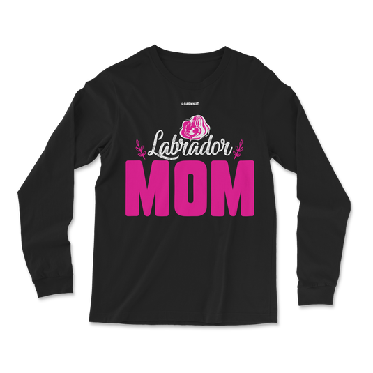 Labrador Mom Pink Long Sleeve Shirt