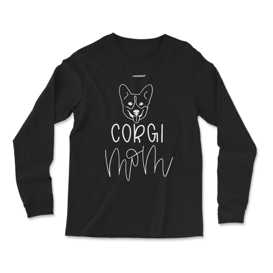 Dog Corgi Mom Long Sleeve Shirt