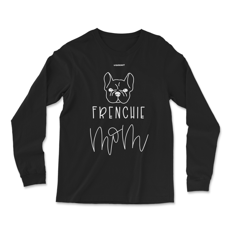 Load image into Gallery viewer, Frenchie Mom Cursive Long Sleeve Shirt
