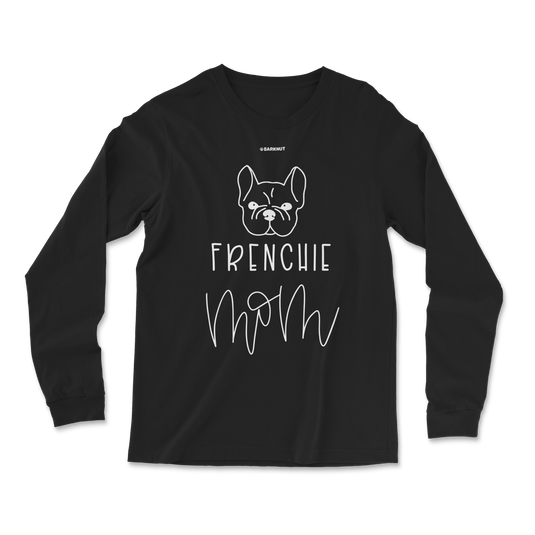 Frenchie Mom Cursive Long Sleeve Shirt