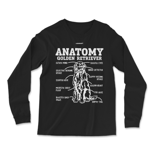 Golden Retriever Anatomy Long Sleeve Shirt