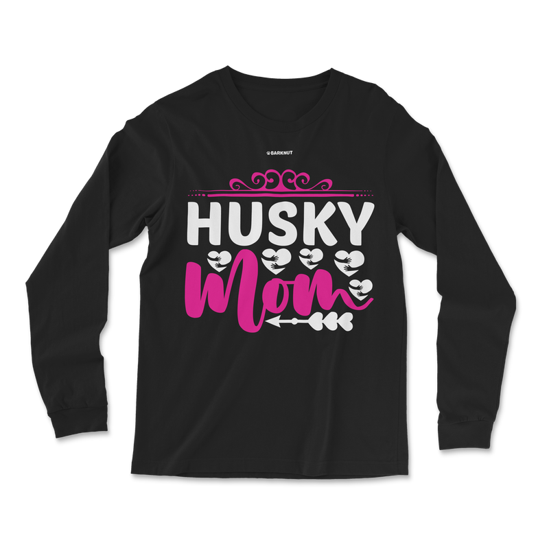 Load image into Gallery viewer, Husky Pink Mom Long Sleeve Shirt
