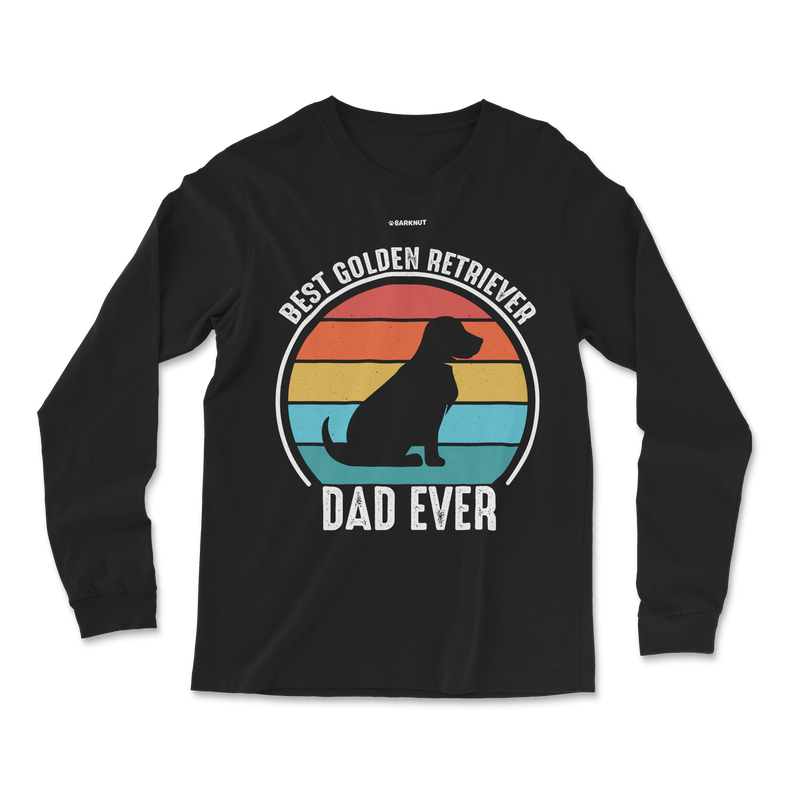 Load image into Gallery viewer, Best Golden Retriever Dad Ever Long Sleeve Shirt
