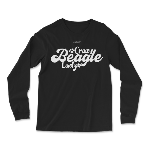 Crazy Beagle Lady Long Sleeve Shirt