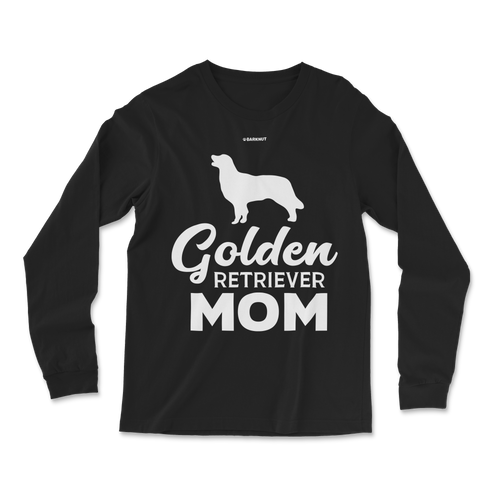 Golden Retriever Mom Silhouette Long Sleeve Shirt