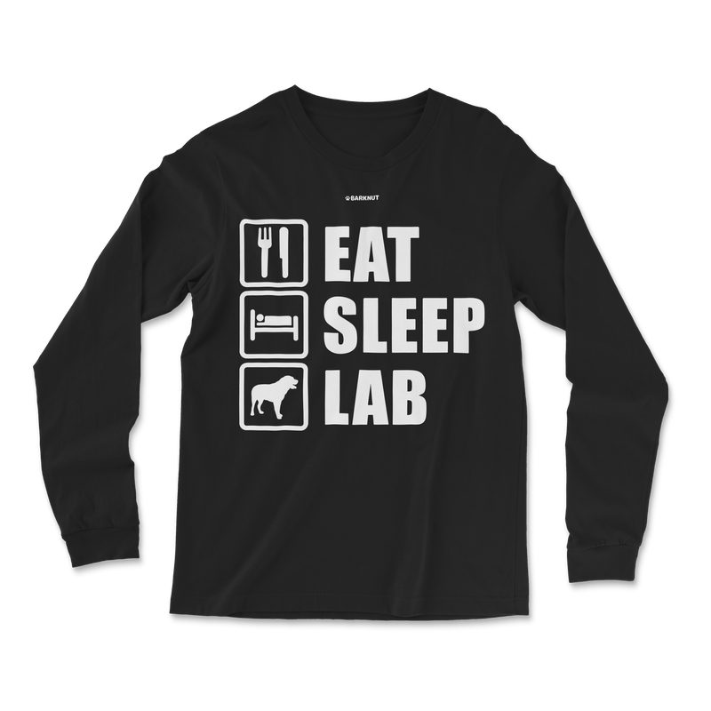 Load image into Gallery viewer, Eat Sleep Lab Long Sleeve Shirt
