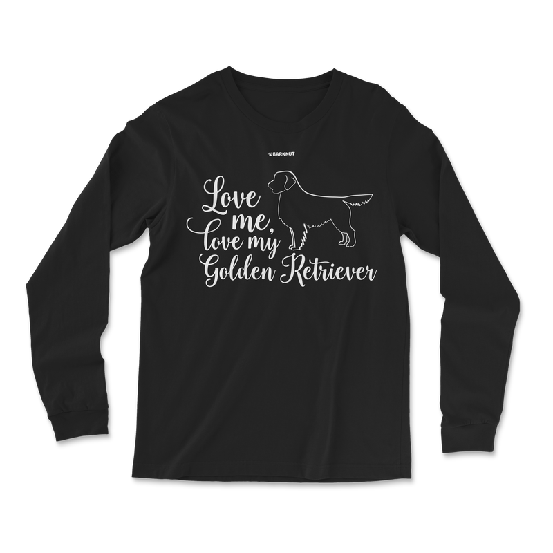 Load image into Gallery viewer, Love Me Love My Golden Retriever Long Sleeve Shirt
