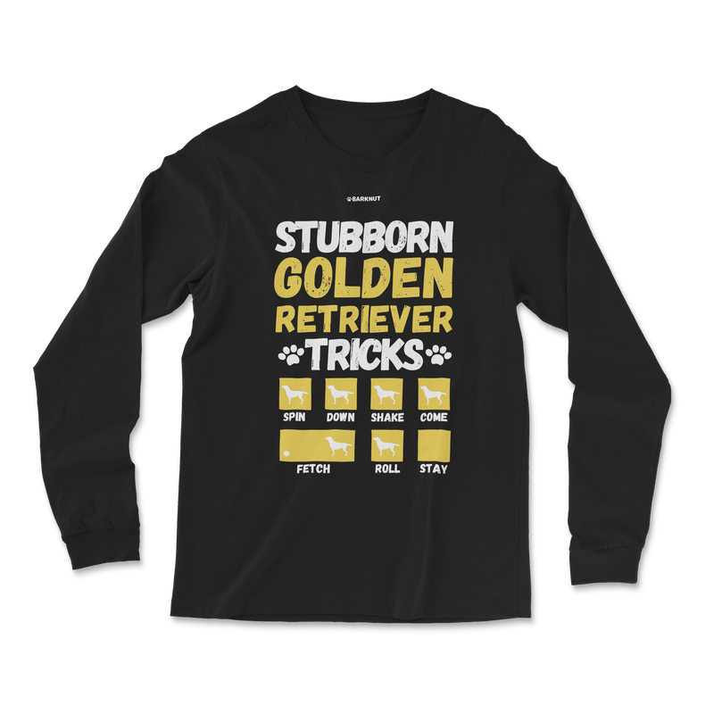 Load image into Gallery viewer, Stubborn Golden Retriever Tricks Long Sleeve Shirt
