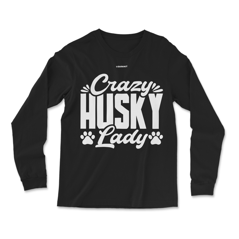 Load image into Gallery viewer, Crazy Husky Lady Paws Long Sleeve Shirt
