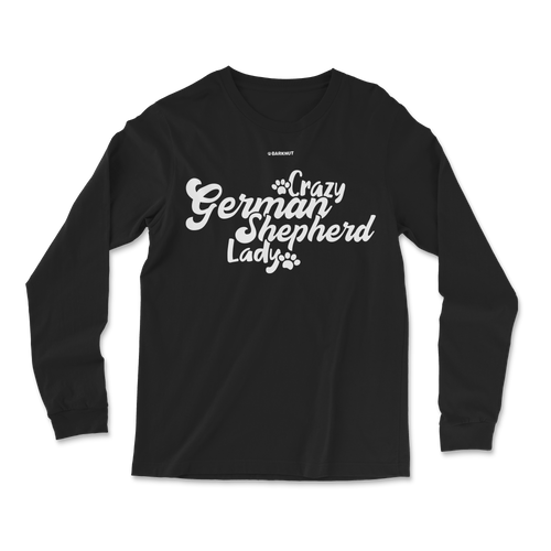 Crazy German Shepherd Lady Long Sleeve Shirt