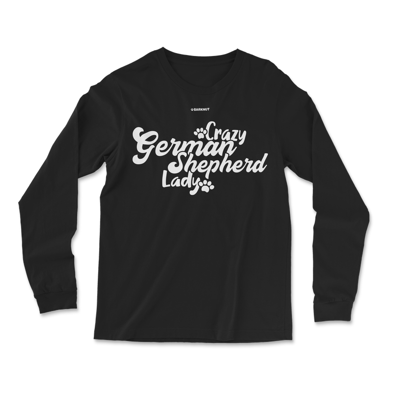 Load image into Gallery viewer, Crazy German Shepherd Lady Long Sleeve Shirt
