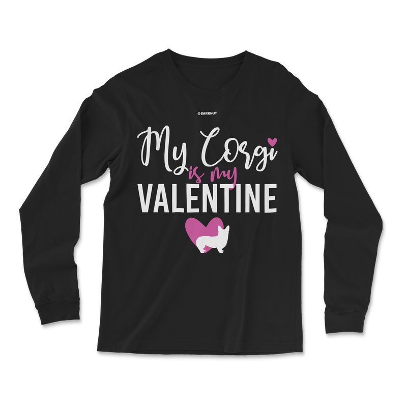 Load image into Gallery viewer, My Corgi Is My Valentine Long Sleeve Shirt
