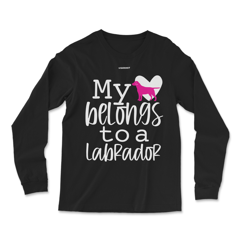 Load image into Gallery viewer, My Heart Belongs To A Labrador Long Sleeve Shirt
