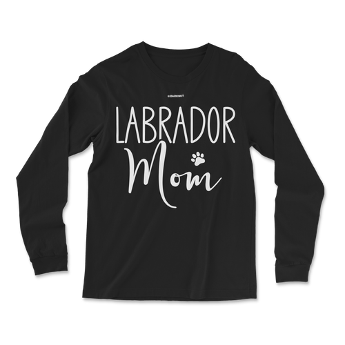 Labrador Mom Paw Print Long Sleeve Shirt