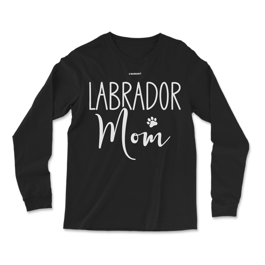 Labrador Mom Paw Print Long Sleeve Shirt