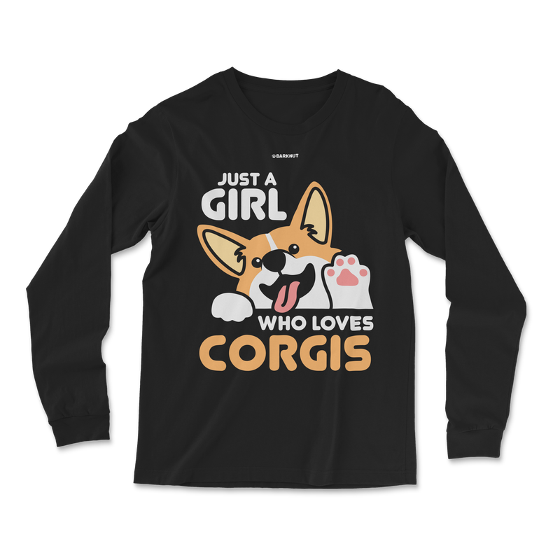 Load image into Gallery viewer, Just A Girl Who Loves Corgis Long Sleeve Shirt
