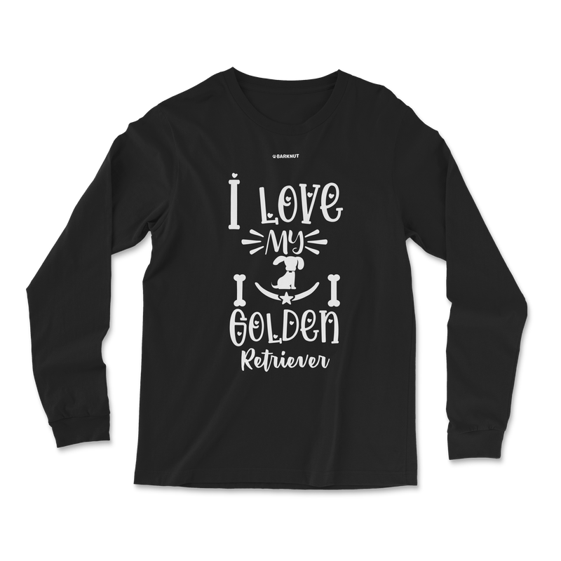 Load image into Gallery viewer, I Love My Golden Retriever Long Sleeve Shirt
