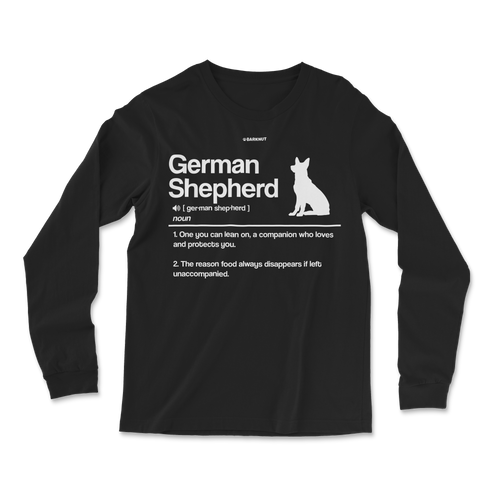 German Shepherd Definition Long Sleeve Shirt