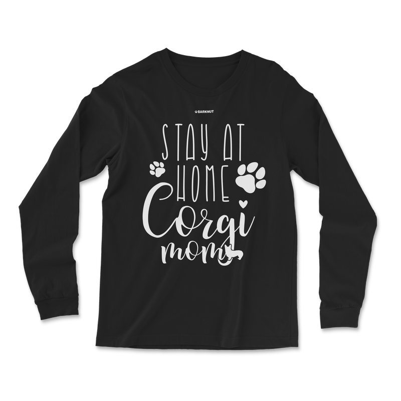 Load image into Gallery viewer, Stay At Home Corgi Mom Long Sleeve Shirt
