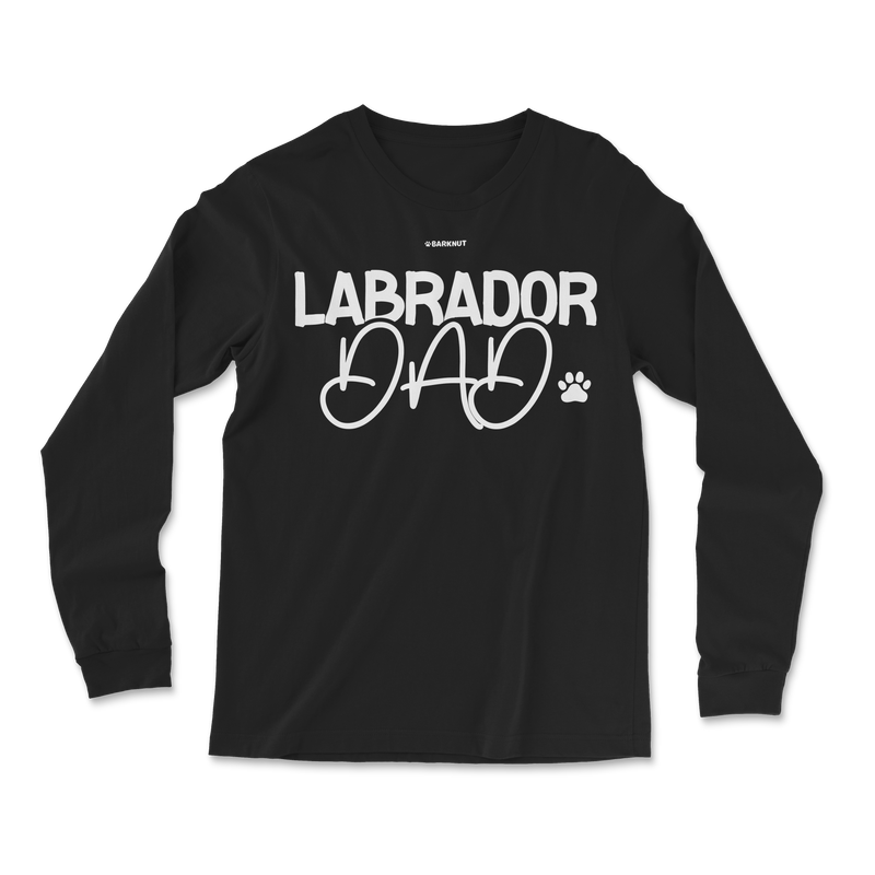 Load image into Gallery viewer, Labrador Dad Paw Print Long Sleeve Shirt
