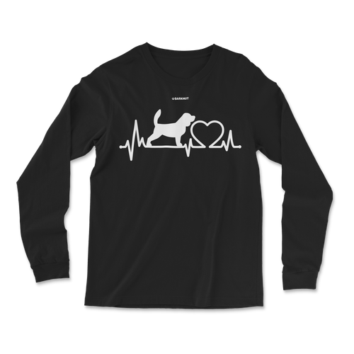 Dog Beagle Heartbeat Long Sleeve Shirt