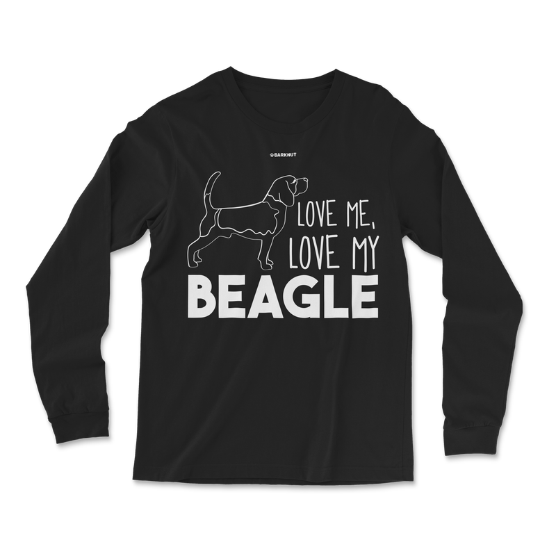 Load image into Gallery viewer, Love Me Love My Beagle Long Sleeve Shirt
