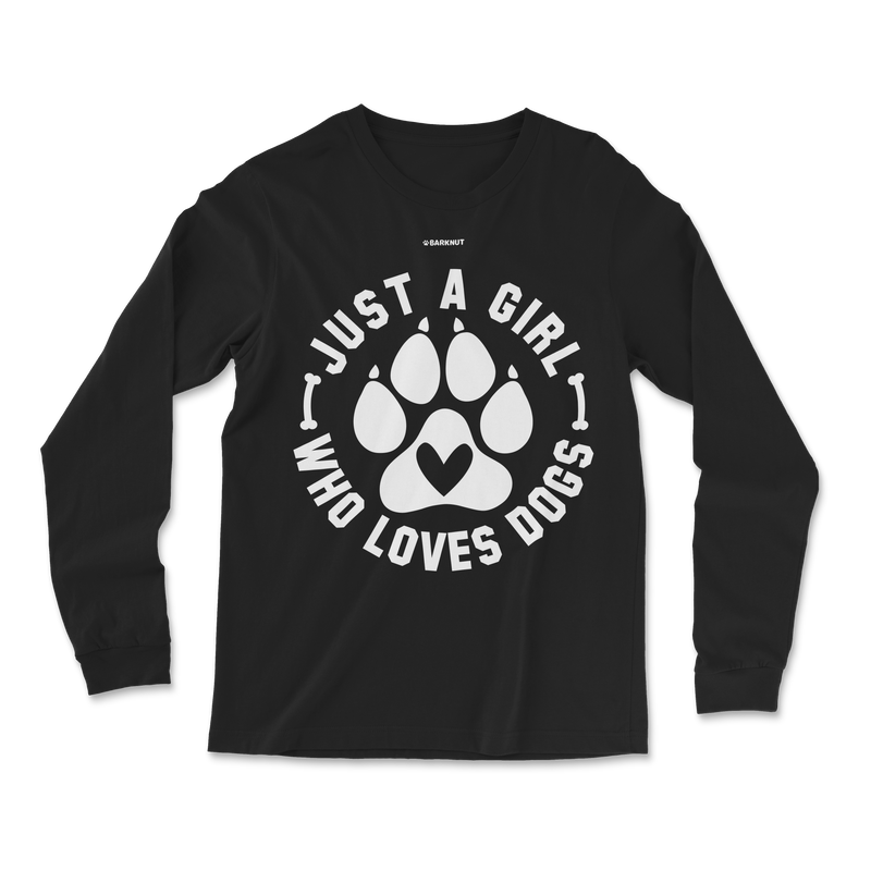 Load image into Gallery viewer, Just A Girl Who Loves Dogs Long Sleeve Shirt
