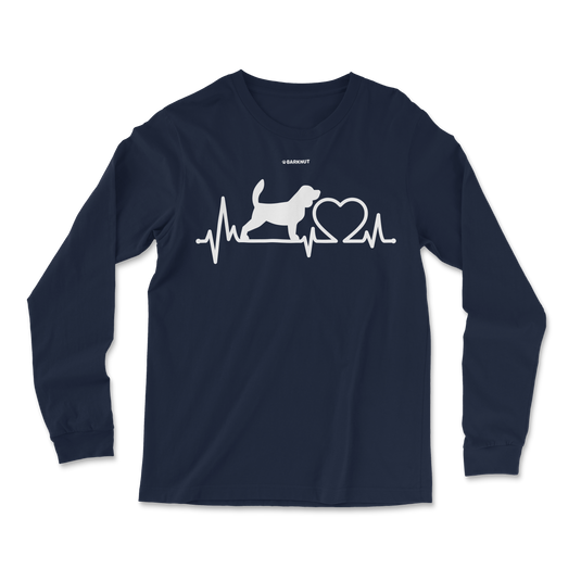 Dog Beagle Heartbeat Long Sleeve Shirt