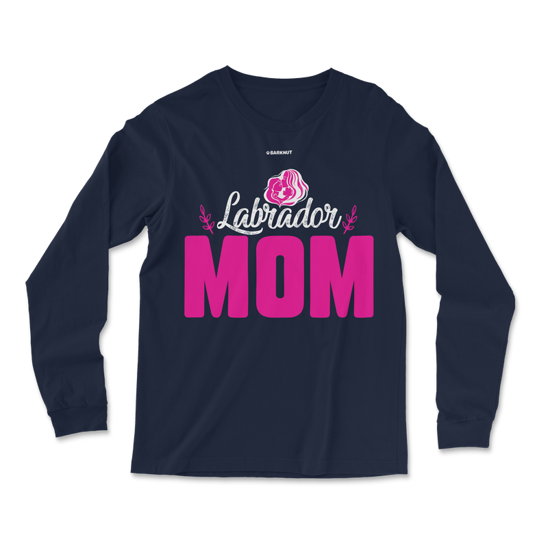 Load image into Gallery viewer, Labrador Mom Pink Long Sleeve Shirt
