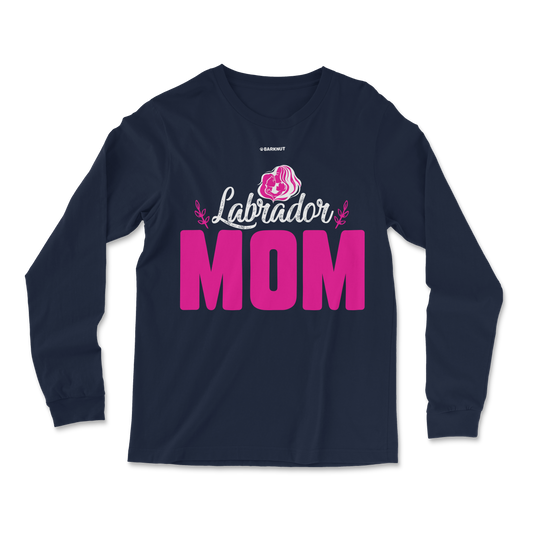 Labrador Mom Pink Long Sleeve Shirt