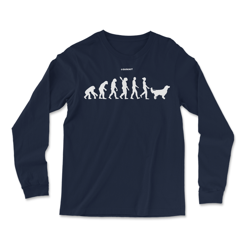 Load image into Gallery viewer, Evolution Woman Golden Retriever Long Sleeve Shirt
